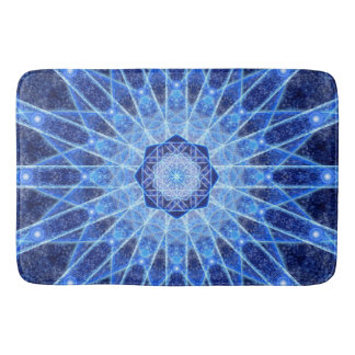 Ice Lotus Mandala Bath Mat