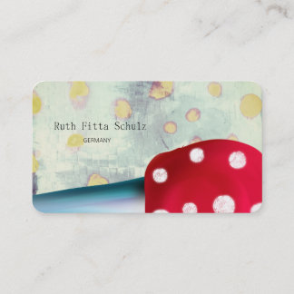 Ice Macaron Catering Polka Dots Business Card