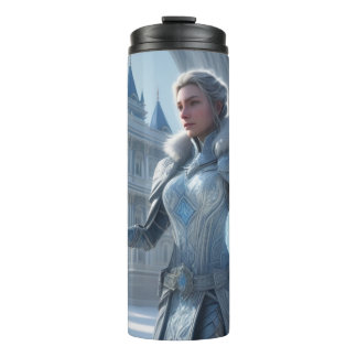 ice mage clad in glistening frostbite armour thermal tumbler