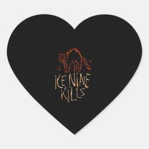 Ice Nine Kills – INK Halloween Cat  Heart Sticker