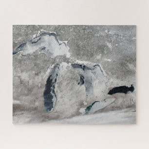 Ice On The Great Lakes, United States. Jigsaw Puzzle