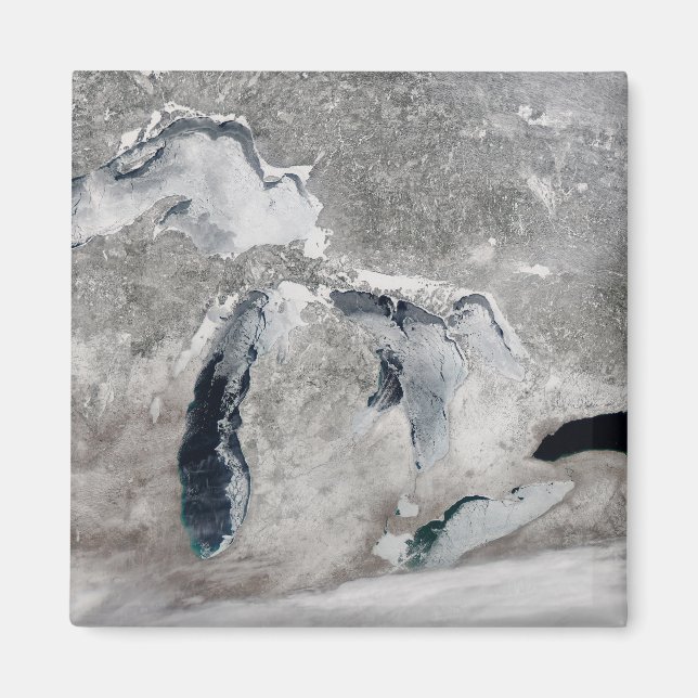 Ice On The Great Lakes, United States. Magnet (Front)
