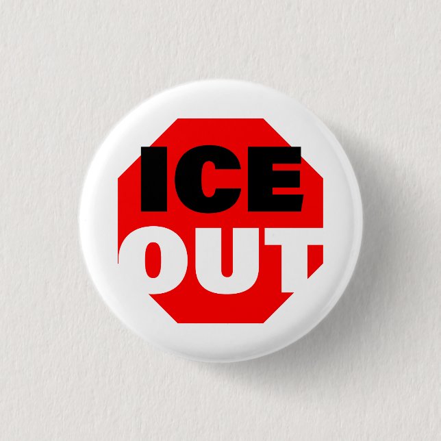 ICE OUT 1 INCH ROUND BUTTON (Front)