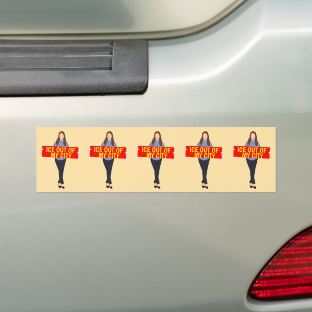 Ice Out of My City Bumpersticker Bumper Sticker (On Car)