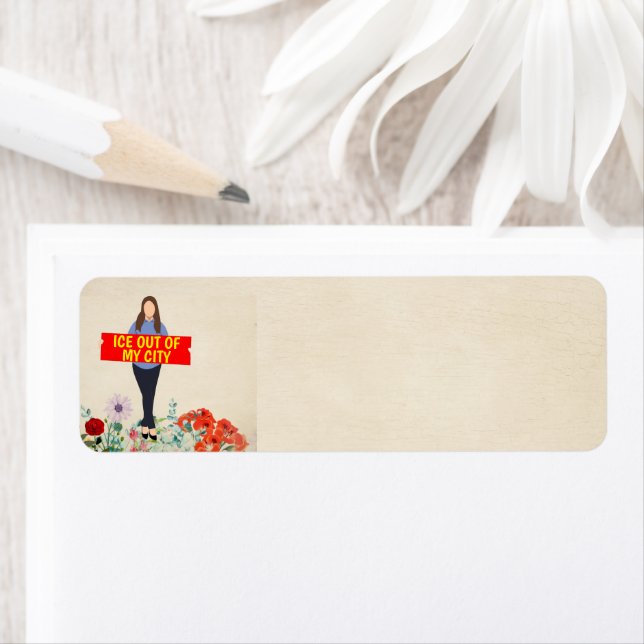 Ice Out of My City Return Address Label (En situation)