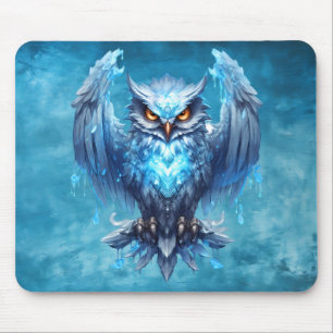 Ice Owl Mouse Pad