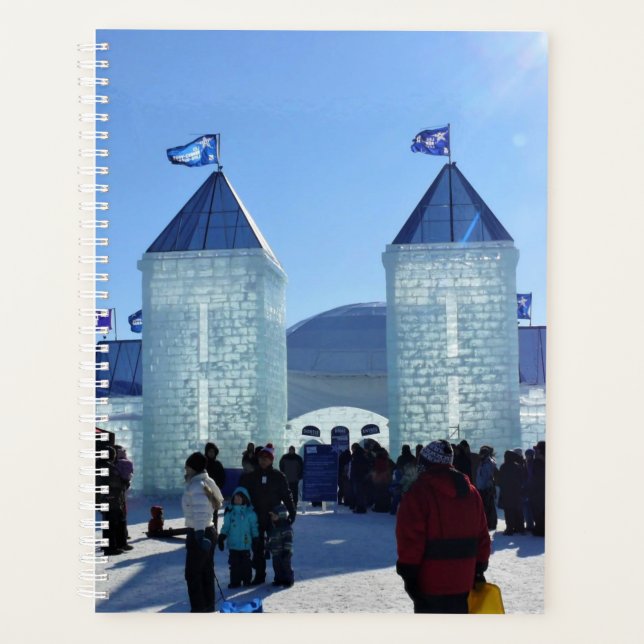 Ice Palace at Carnaval de Quebec, Canada Planner (Front)