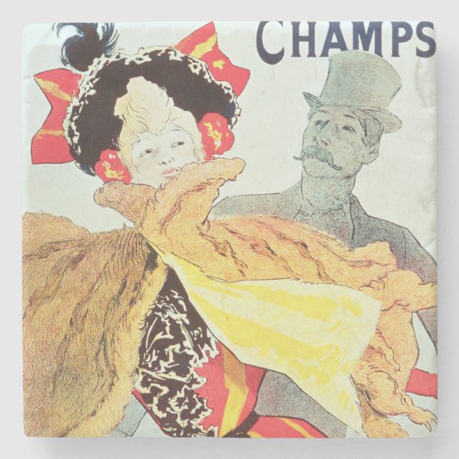 Ice Palace', Champs Elysees, Paris, 1893 Stone Coaster (Front)