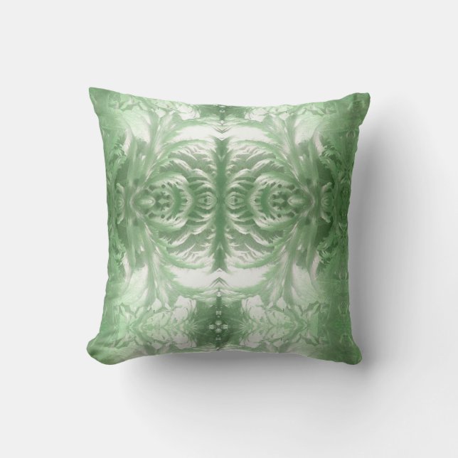 Ice patterns cushion green (Front)