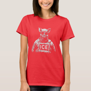 ICE Pig Cosplay – Fear in Uniform - Anti ICE T-Shirt