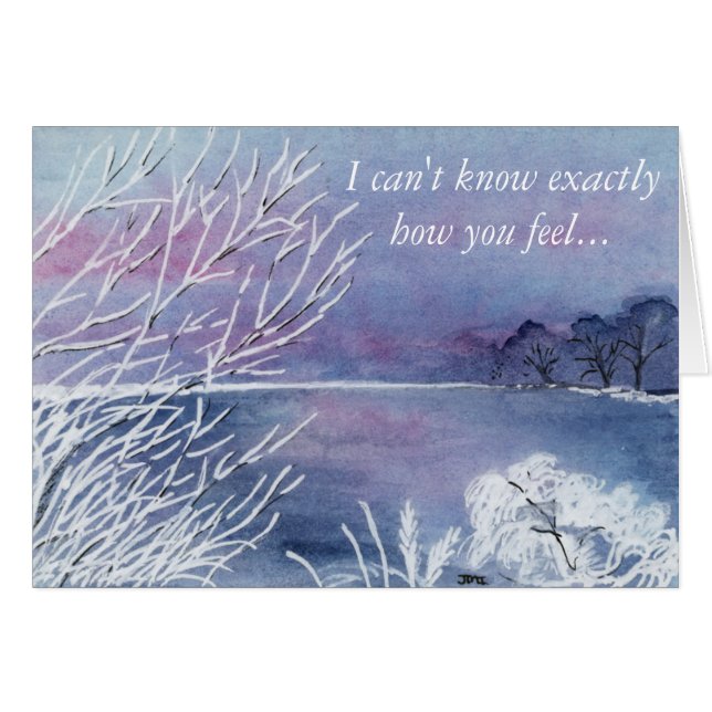 Ice Pond Watercolor (Front Horizontal)