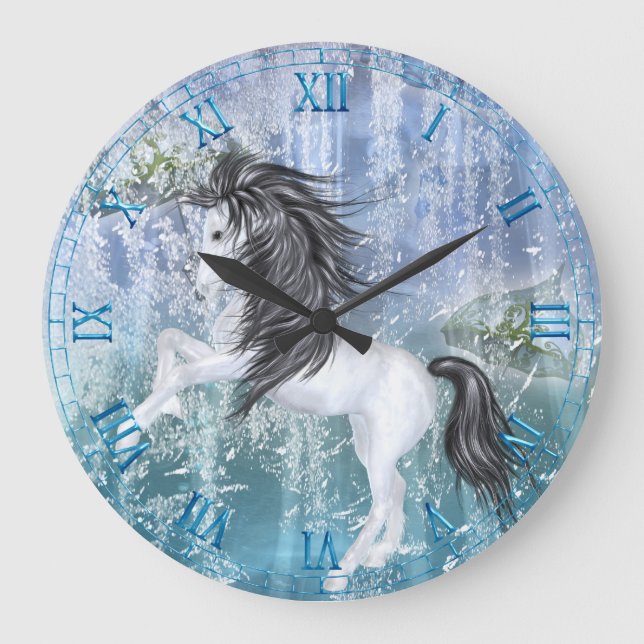 Ice Pony 2 Wall Clock (Front)