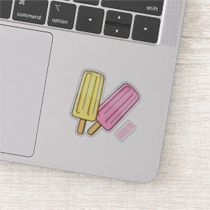 Ice pop cartoon illustration