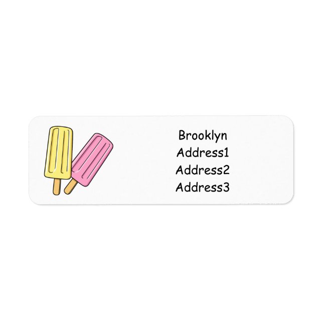 Ice pop cartoon illustration (Front)