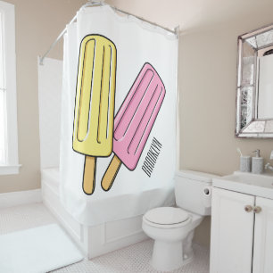 Ice pop cartoon illustration