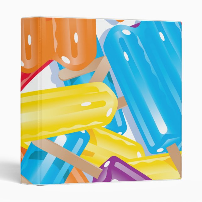 ice pops notebook binder (Front/Spine)