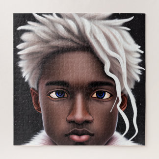 Ice Prince Melanin Black Boy Magic Bruh Winter Bro Jigsaw Puzzle