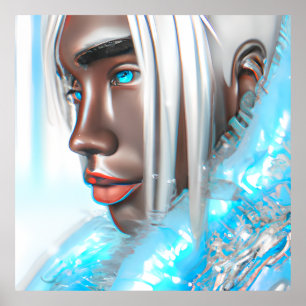 Ice Prince Melanin Black Boy Magic Bruh Winter Bro Poster