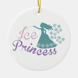 Ice Princess Ceramic Ornament
