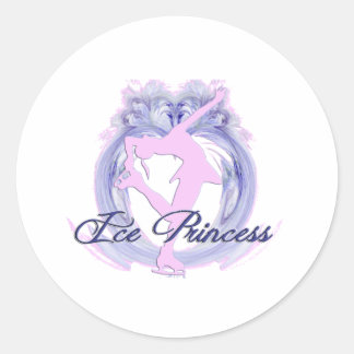 Ice Princess Pink/Purple Classic Round Sticker