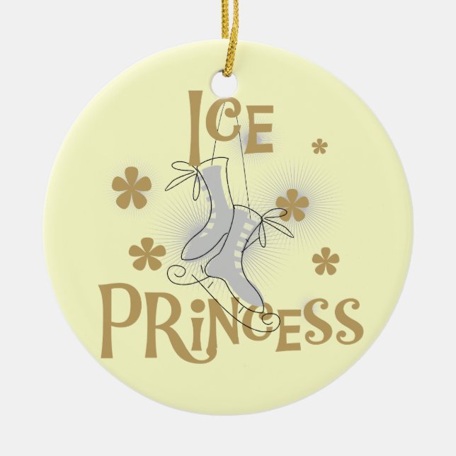 Ice Princess T-shirts and Gifts Ceramic Ornament (Front)