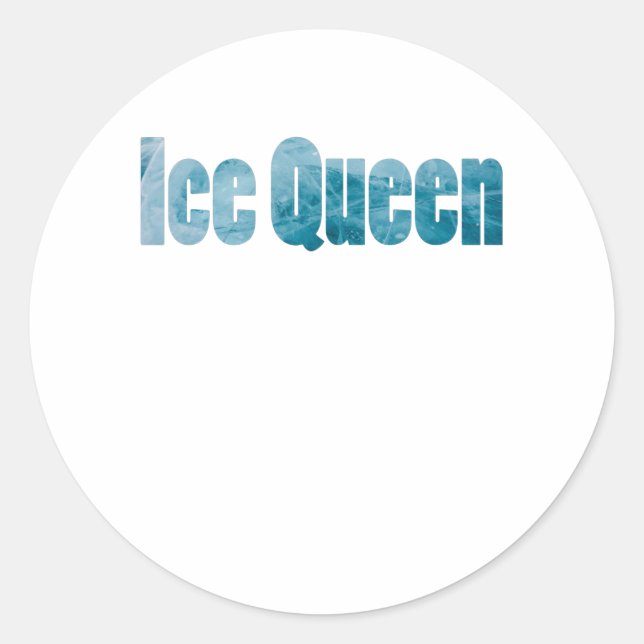 Ice Queen ( Frozen Queen) Classic Round Sticker (Front)