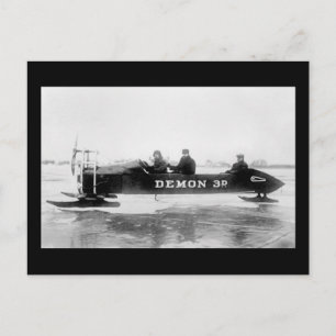 Ice Racing, Duluth, 1910s Postcard