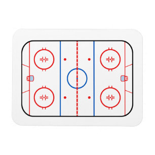 Ice Rink Diagram Hockey Game Companion Magnet