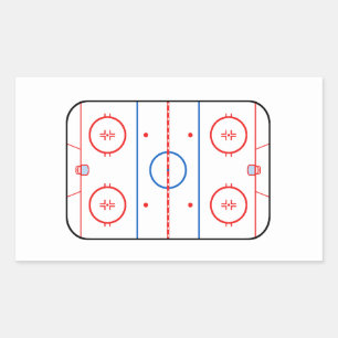 Ice Rink Diagram Hockey Game Companion Sticker