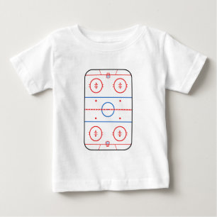 Ice Rink Diagram Hockey Game Decor Baby T-Shirt