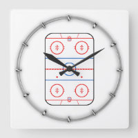 Ice Rink Diagram Hockey Game Decor