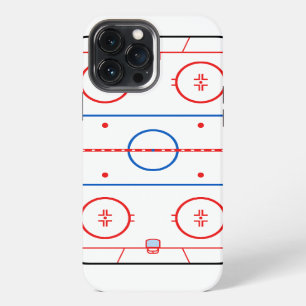 Ice Rink Diagram Hockey Game Design iPhone 13 Pro Max Case