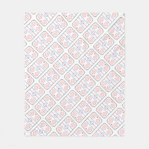 Ice Rink Diagram Hockey Game Style Fleece Blanket