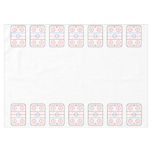 Ice Rink Diagram Hockey Game Style Tablecloth