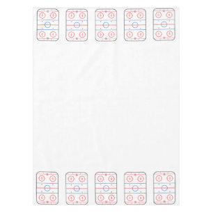 Ice Rink Diagram Hockey Game Style Tablecloth