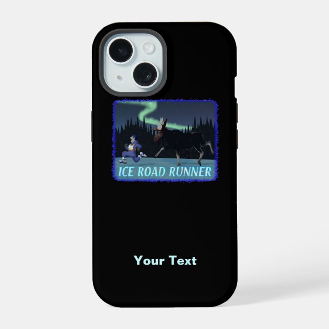 Ice Road Runner iPhone 15 Case (Back)