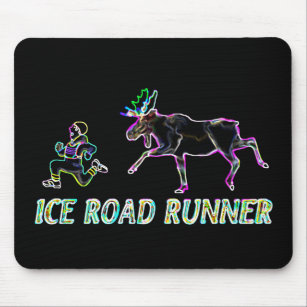 Ice Road Runner Mouse Pad