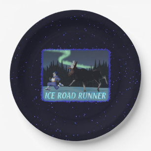 Ice Road Runner Paper Plate