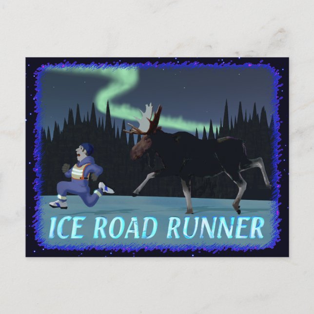 Ice Road Runner Postcard (Front)