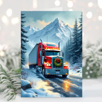 Ice Road Truck Driver Christmas Card