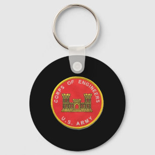 Ice Rocket Hockey Army Corp Of Engineers  Keychain
