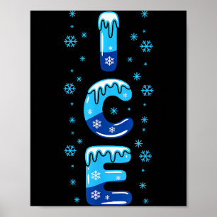 Ice Shirt Adult Kids Men Women Fire And Ice Costum Poster