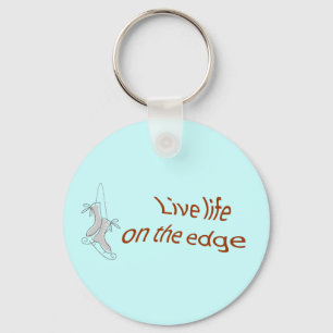 ice skate edge keychain