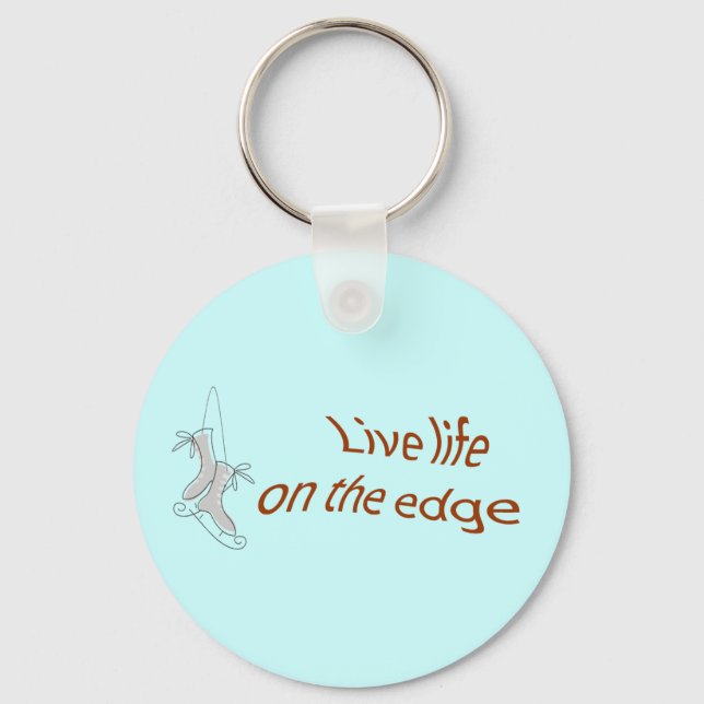 ice skate edge keychain (Front)
