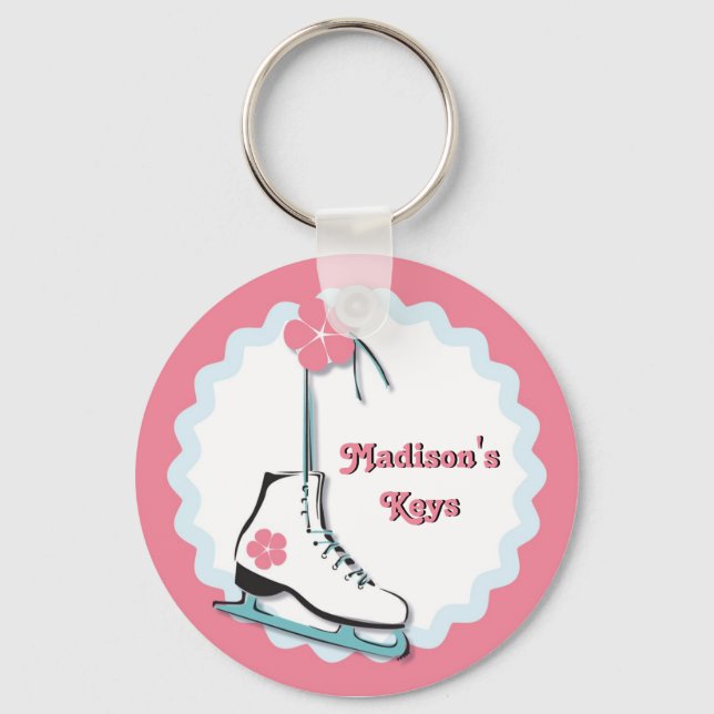 Ice Skate Keychain (Front)