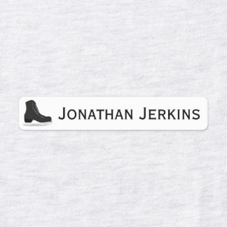 Ice Skate or Iron On Logo Labels