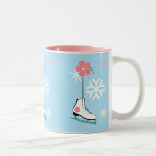 Ice Skate Two-Tone Coffee Mug