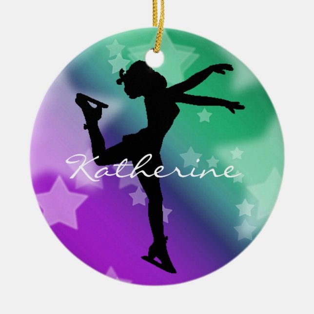 Ice Skater Figure Skater Ornament (Front)