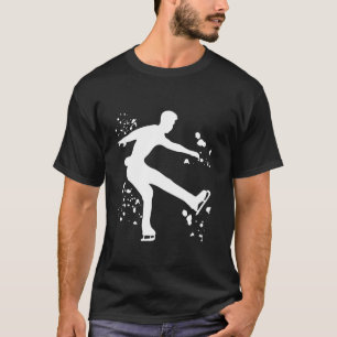 Ice Skater Figure Skating Colourful Girls Ice Skat T-Shirt