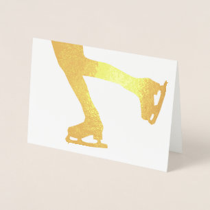 Ice Skater Foil Card